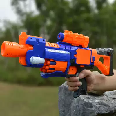 Boys revolver electric continuous safety foam bullets children toy guns boys toys grab gifts
