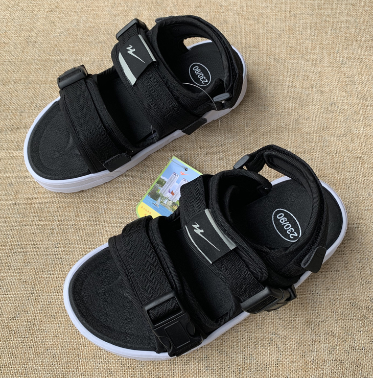 Đầm đôi sao mùa hè mới dép đi biển trẻ em người lớn phổ quát mẫu Velcro dép trẻ em nhẹ - Giày thể thao / sandles giày xăng đan