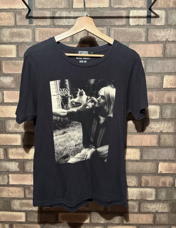 Hysteric Glamour X Kurt Cobain Collaboration Vintage Short-Sleeve T-Shirt