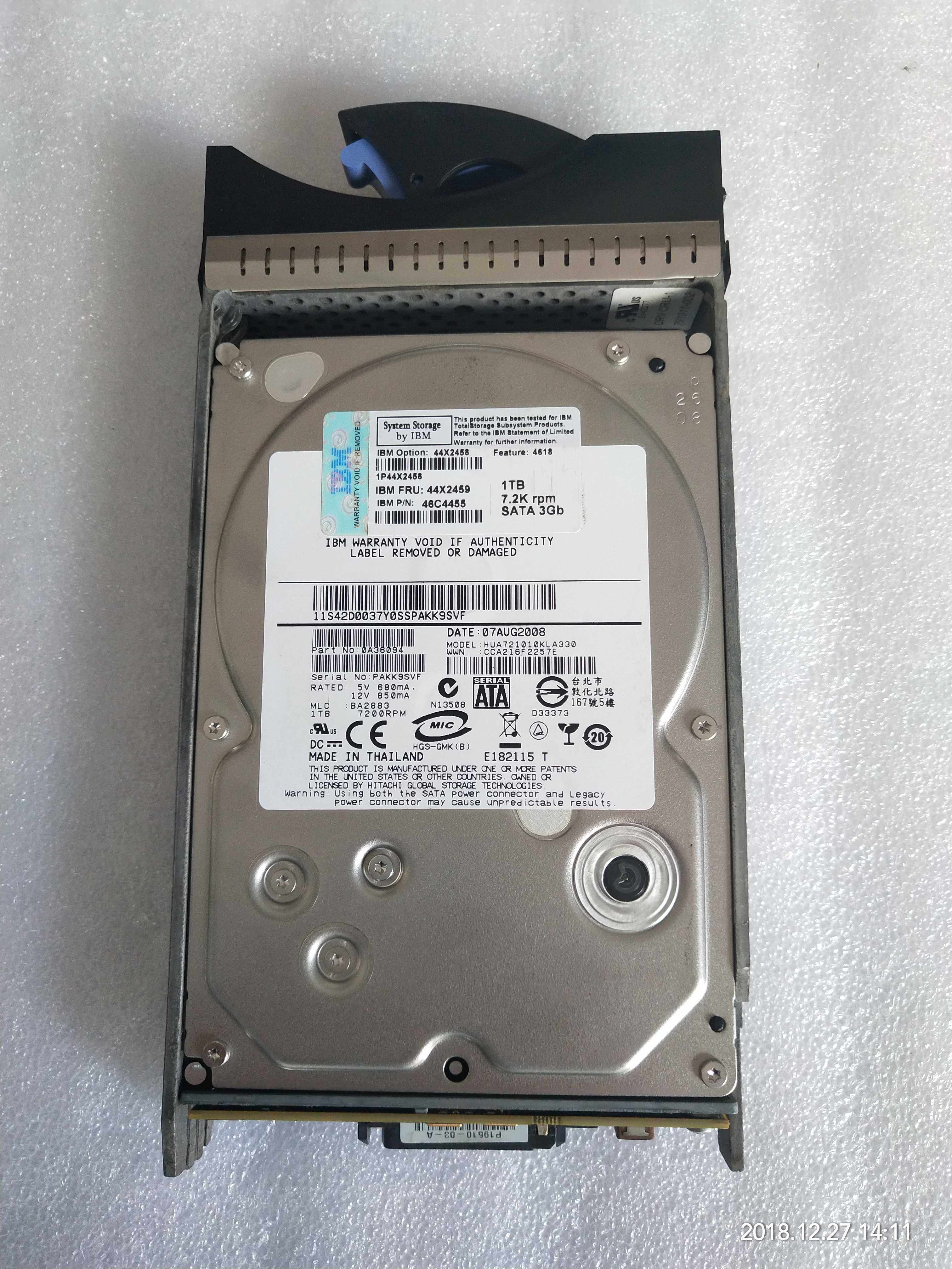 IBM 4618 hard disc 44X2458 44X2459 46C4455 1TB 46C4455 7 2K SATA-FC DS4700