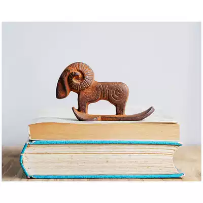 Sled sheep Japan imported southern iron cast iron Wenzhen ornaments Zodiac sheep birthday gift Zhenbu Town