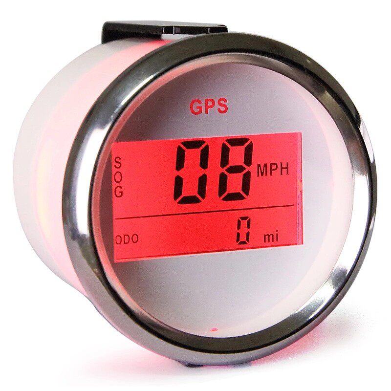 GPS Digital Speed Watch Car Mileage Watch Marine Speed Meter 52 mm Installation with Antenna
