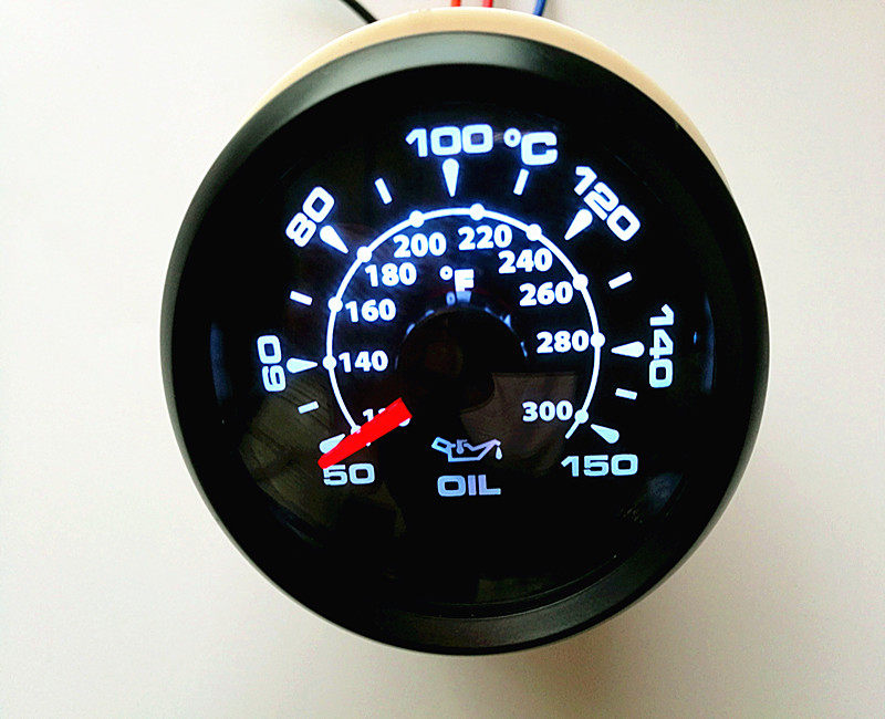 52mm oil temperature table oil temperature table waterproof and fog-proof multiple lights set diesel engine modification table
