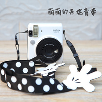 Fuji polaroid mini8 25 70 90 9 micro mirrorless camera and other cameras dedicated Minnie shoulder strap strap