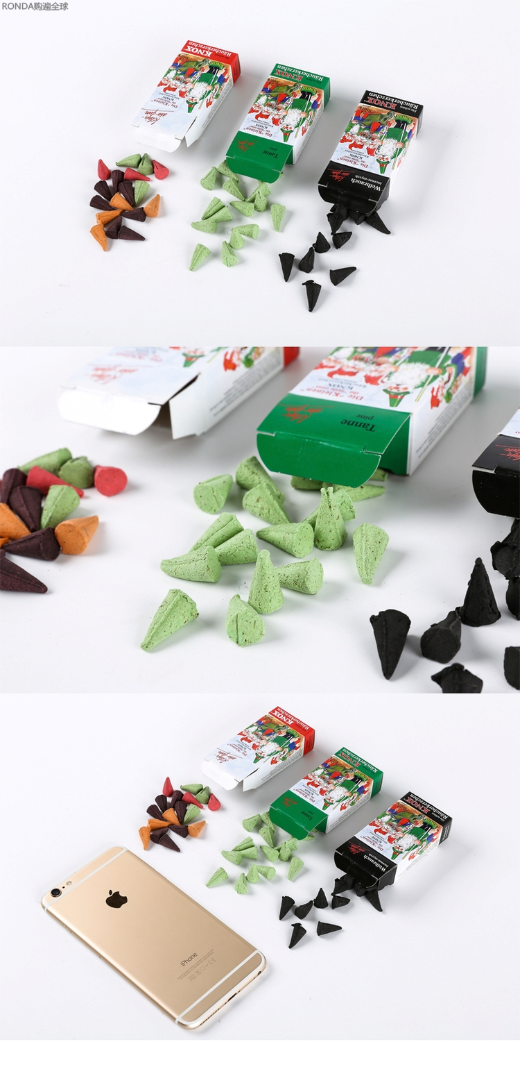 vòng 108 hạt trầm hương nhập khẩu Đức Knox linh sam hương tháp hương túi trong nhà hương thơm nhẹ nhàng gia vị 24 / hộp trumpet - Sản phẩm hương liệu vòng tay kỳ nam