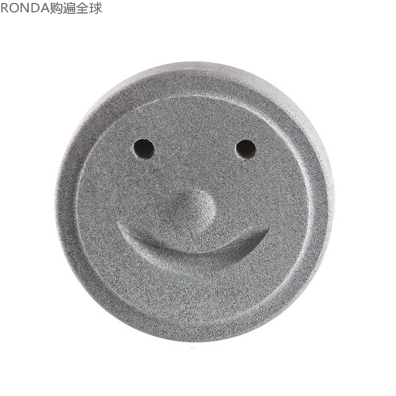 Originally imported from Finland HUKKA Nordic creative handmade natural talc smiling face small doll decoration 9cm