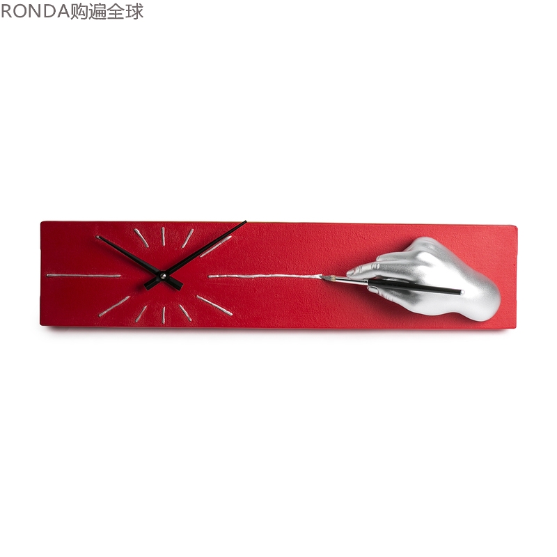 italian import antartidee handmade personality and watch creative modern fashion living room hanging bell red 58cm