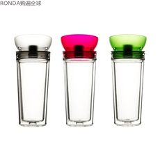 Термокружка 德国进口 finum芬伦创意双层塑料防摔隔热防烫水杯 茶杯三色300ml