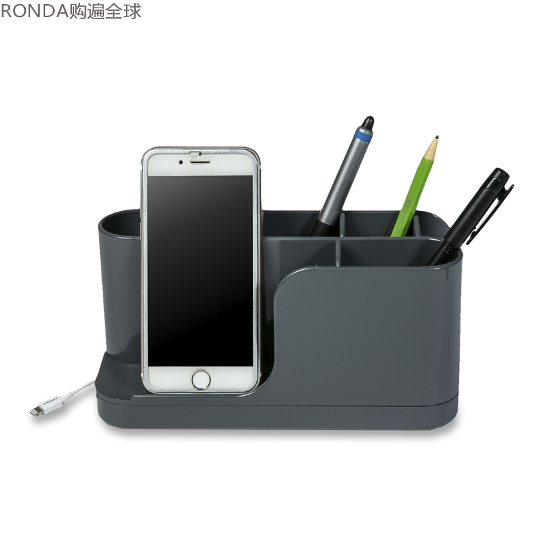 Korea Original Fashion Import Aplum Fashion multifunction pen holder Desktop stationery containing box office supplies multicolored