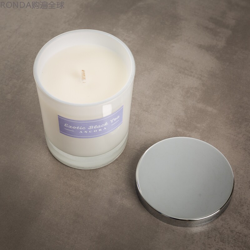 New Zealand imported Candles of NZ glass handmade soy wax scented candle Black tea lychee