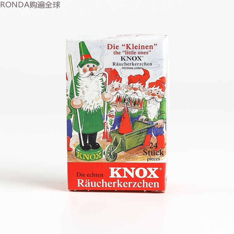 Germany imported KNOX tower incense mixed incense home soothing body and mind aromatherapy spice bag 24 capsules small box