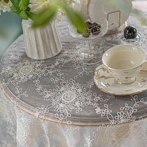Eurostyle Lace Tablecu High-end Extravagant Table Cloth Art Tea Table Rectangular Geb Round Table Cloth Light Extravagant