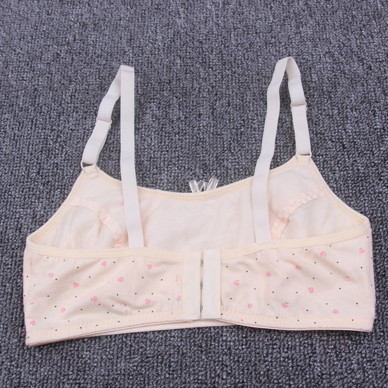 Phê duyệt bông cô gái thời kỳ phát triển áo ngực bông sinh viên đồ lót cotton không có vòng thép điều chỉnh áo lót nâng đẩy