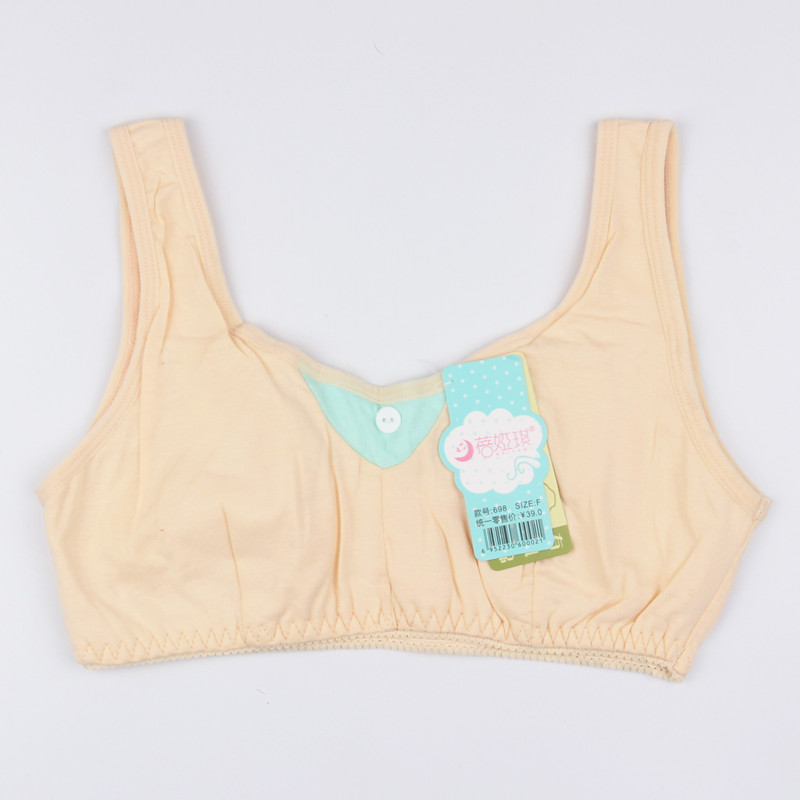 Batch cô gái áo ngực loại cotton mà không có thời kỳ phát triển đồ lót học sinh cô gái áo ngực cotton mỏng noi y cao cap 