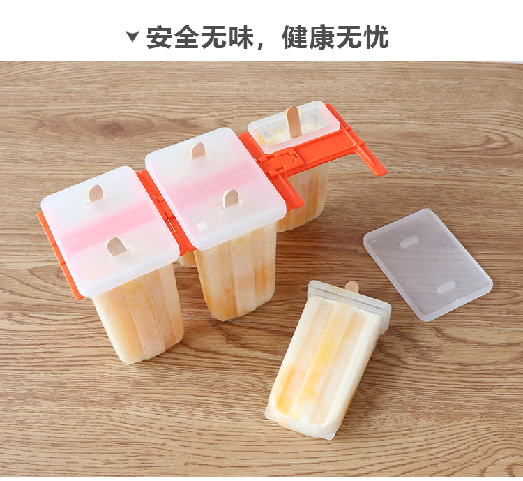 Tự làm khuôn kem cổ điển popsicle cũ không độc hại hộ gia đình để làm khuôn kem popsicle đặt gửi thanh gỗ - Tự làm khuôn nướng khuôn làm bánh flan