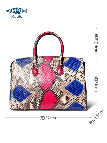 元鱼 Импортная барсетка, сумка, из натуральной кожи