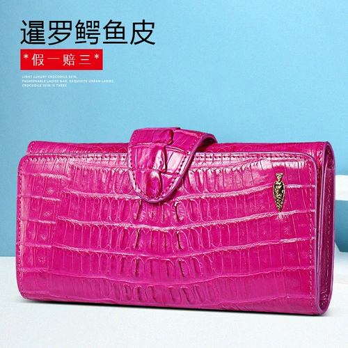 元鱼 Импортная сумка с петлей на руку, длинный бумажник, из натуральной кожи