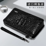 元鱼 Импортная сумка с петлей на руку, бумажник, маленькая сумка клатч, новая коллекция, крокодил, из натуральной кожи