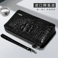 元鱼 Импортная сумка с петлей на руку, бумажник, маленькая сумка клатч, новая коллекция, крокодил, из натуральной кожи