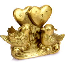 Copper Mandarin Duck Show Water Swing Piece Bronze Mandarin Duck Swing Piece