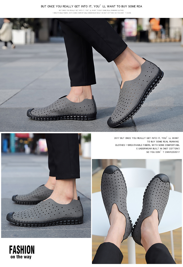 Giày nam mùa hè 2019 new England size lớn thoáng khí thời trang cá tính đi biển sandal da nam - Sandal giày nam thể thao