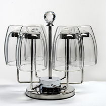 Heat-resistant high temperature double-layer glass Set 6 household transparent anti-scalding creative teacups coffee cups drinking cups