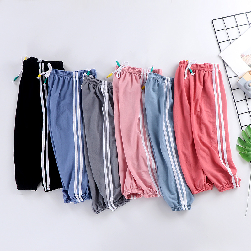 Baby anti-mosquito pants new children's sports pants men's and women's bloomers loose summer thin baby casual pants