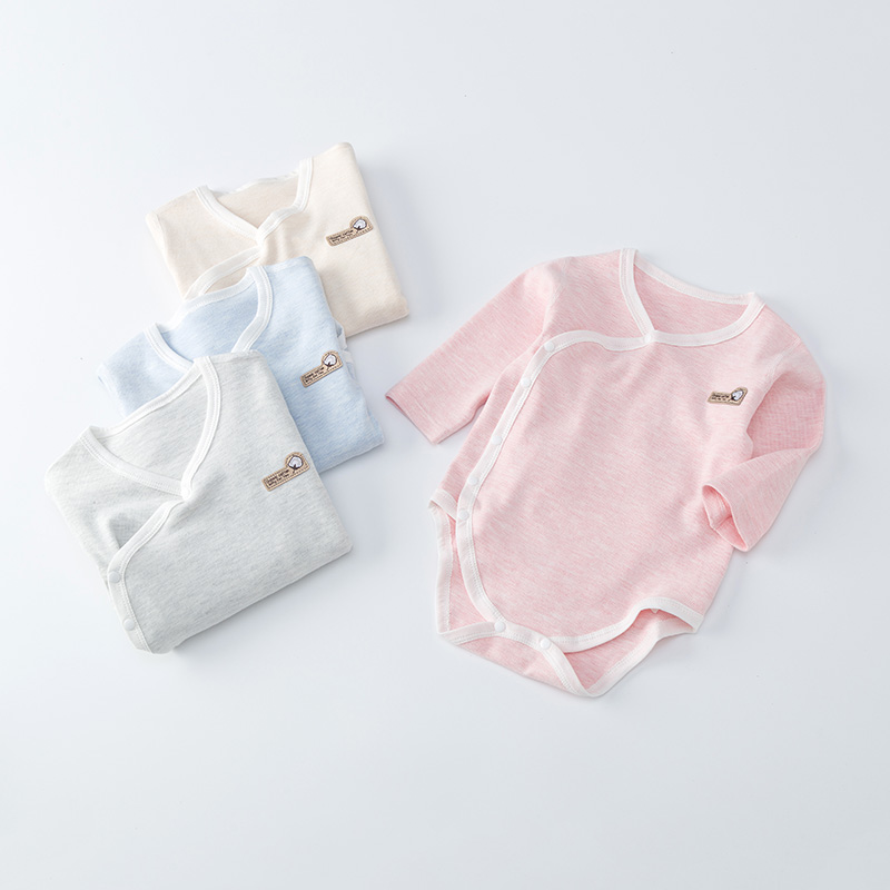 Baby clothes Summer clothes thin new student toddler bag fart clothes Summer air conditioning baby triangle coat climbing suit and monk suit