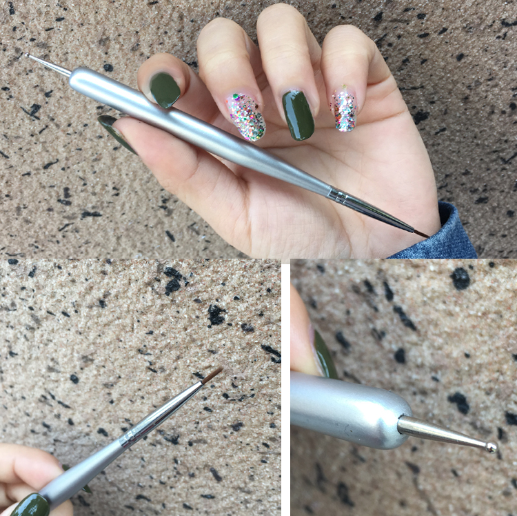 Mèo nghịch ngợm làm móng tay công cụ điểm hoa bút kéo hoa bút chấm bút kéo bút - Công cụ Nail bộ làm nail chuyên nghiệp