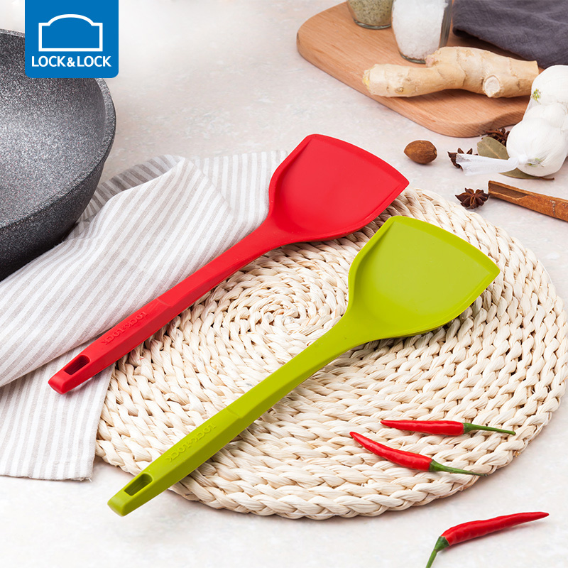 Lock lock lock non-stick spatula Silicone frying spatula Kitchen cooking spatula spatula spoon spatula High temperature resistance