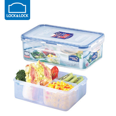 Korean Music Buckle Music Buckle Plastic Preservation Box HPL817C Microwave Separation Dining Box Lunch Box Portable Lunch Box 1L