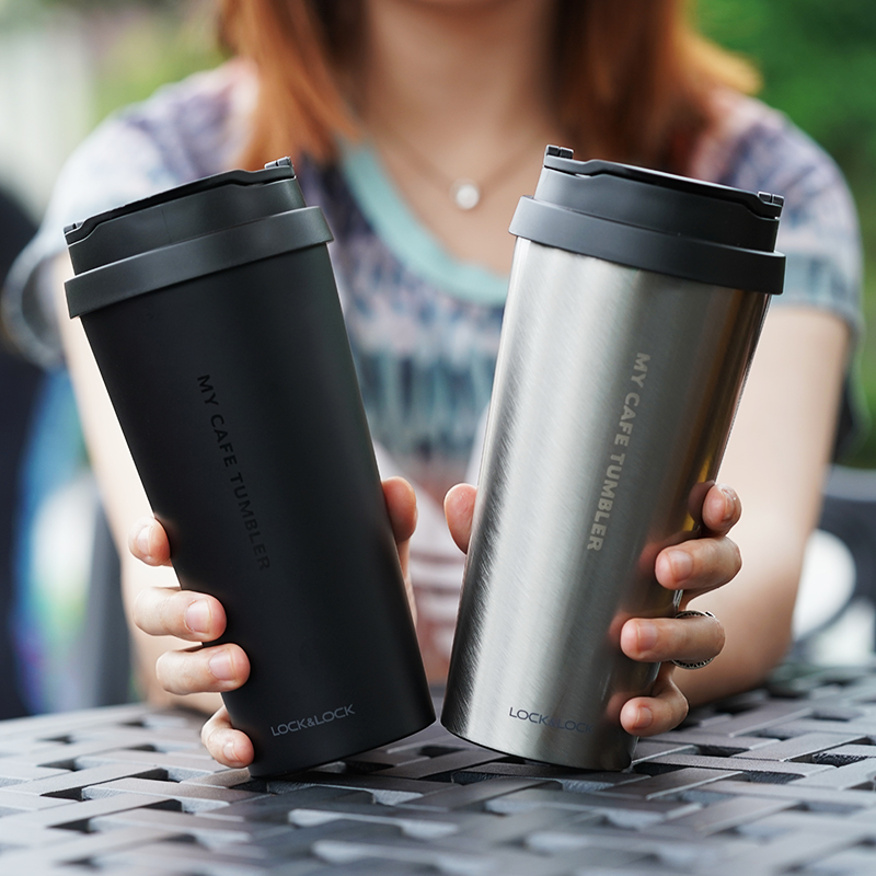 Music buckle Buckle Insulation Cup for men and women Stainless Steel Coffee Cup Students Large Capacity Portable Creative Car Tea Cup Water Cup