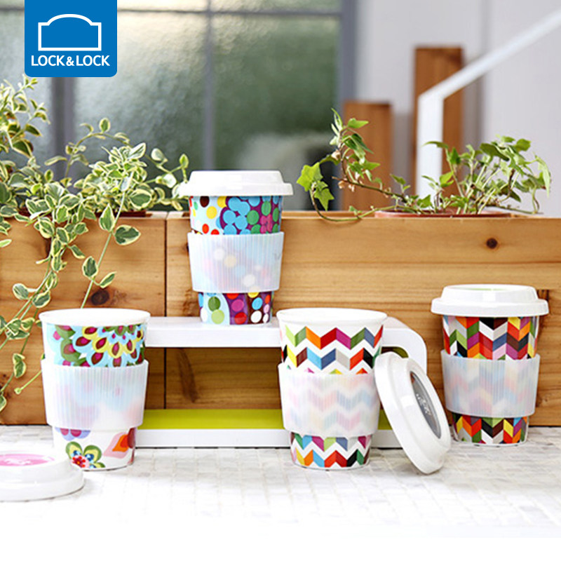 Music Buckle Music Buckle Creative Ceramic Cup Dazzling Mark Cup With Lid Couple Cups Coffee Cup of milk Milk Cup Office Mug