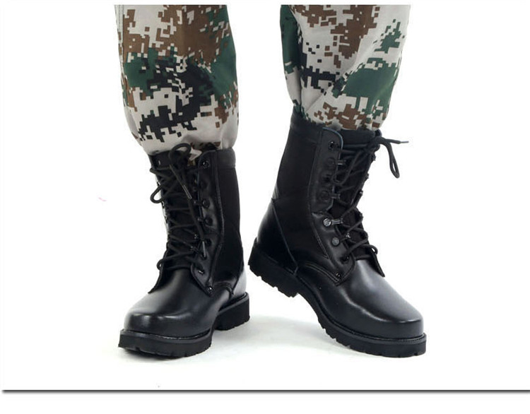 Boots militaires pour homme en cuir - porter - Ref 1396867 Image 25