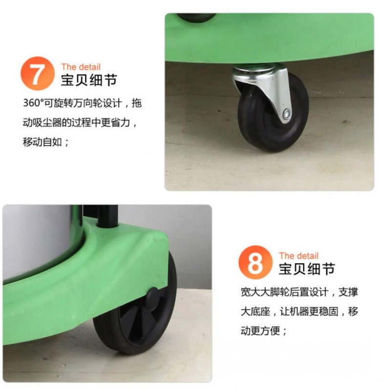 Máy hút bụi nhà máy thùng Jeno 60L ướt và khô khách sạn khách sạn máy hút bụi thương mại công suất cao 1800W - Máy hút bụi 