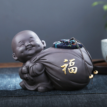 2021 tea cans empty gift box Gye kiln Persimmon purple sand small ceramic high Moutai tea cans Net red tea