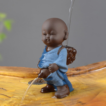 Color-changing tea pet litchi tea treasure can raise personality and interest Zen purple sand tea ceremony little monk pee urine boy spray water