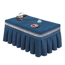 New thickened fire table cover rectangular winter plus velvet coffee table tablecloth fire cover fire quilt electric stove cover