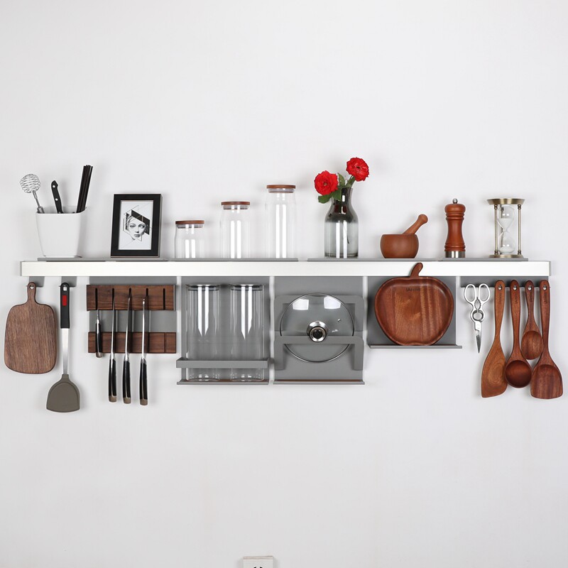 iArena Kesseboma pendant with the same non-perforated kitchen wall storage seasoning rack pot cover rack knife rack