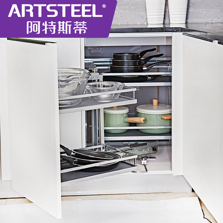 Zhibang Gold Atti Small Monster Overall Cabinet Corner Small Monster Corner Cabinet Little Monsters? With Car Whole Cupboard Pull Basket