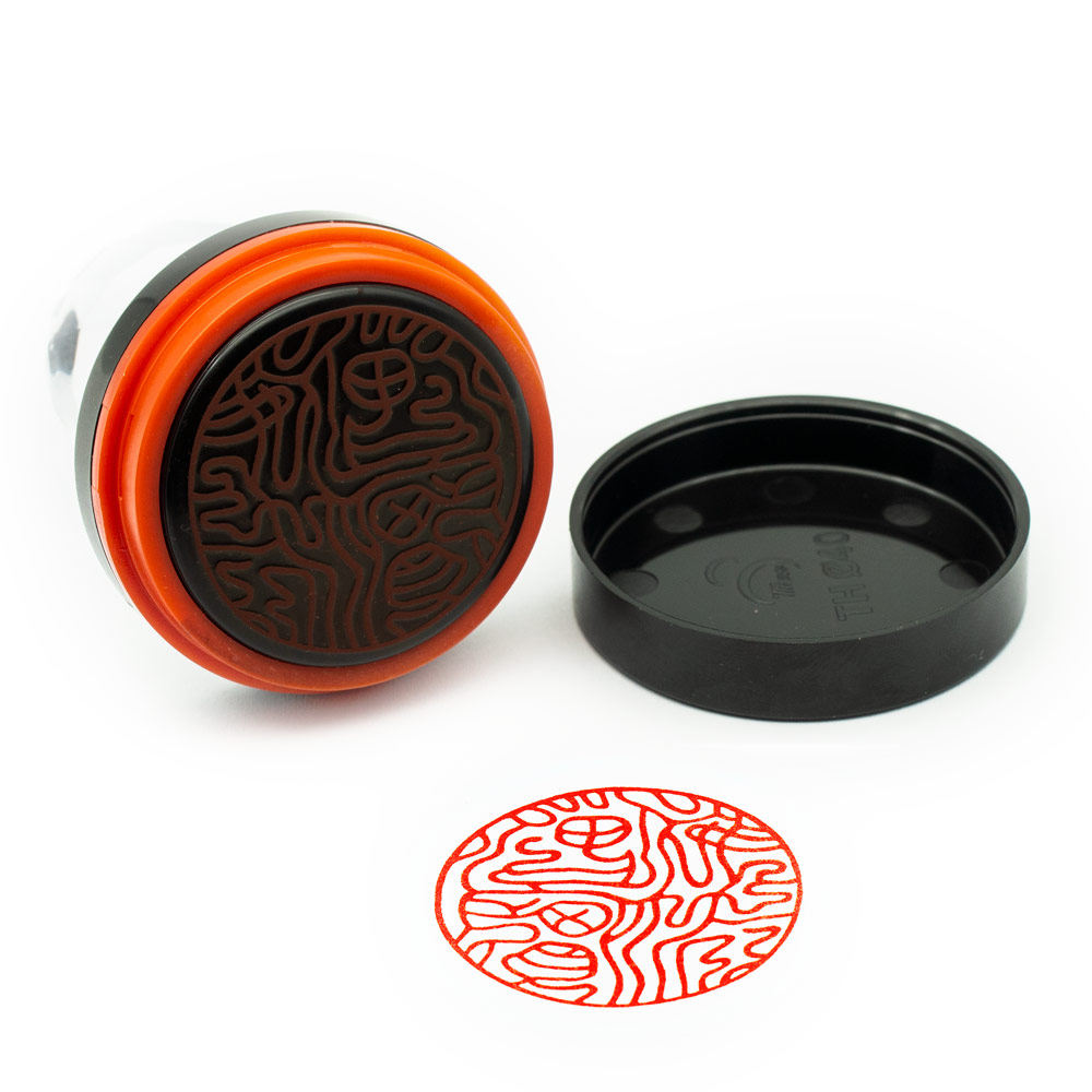 Buddhist monk Baoprint Three-treasure printed photosensitive seal method printed with nine-fold seal seal to make diameter 4 cm