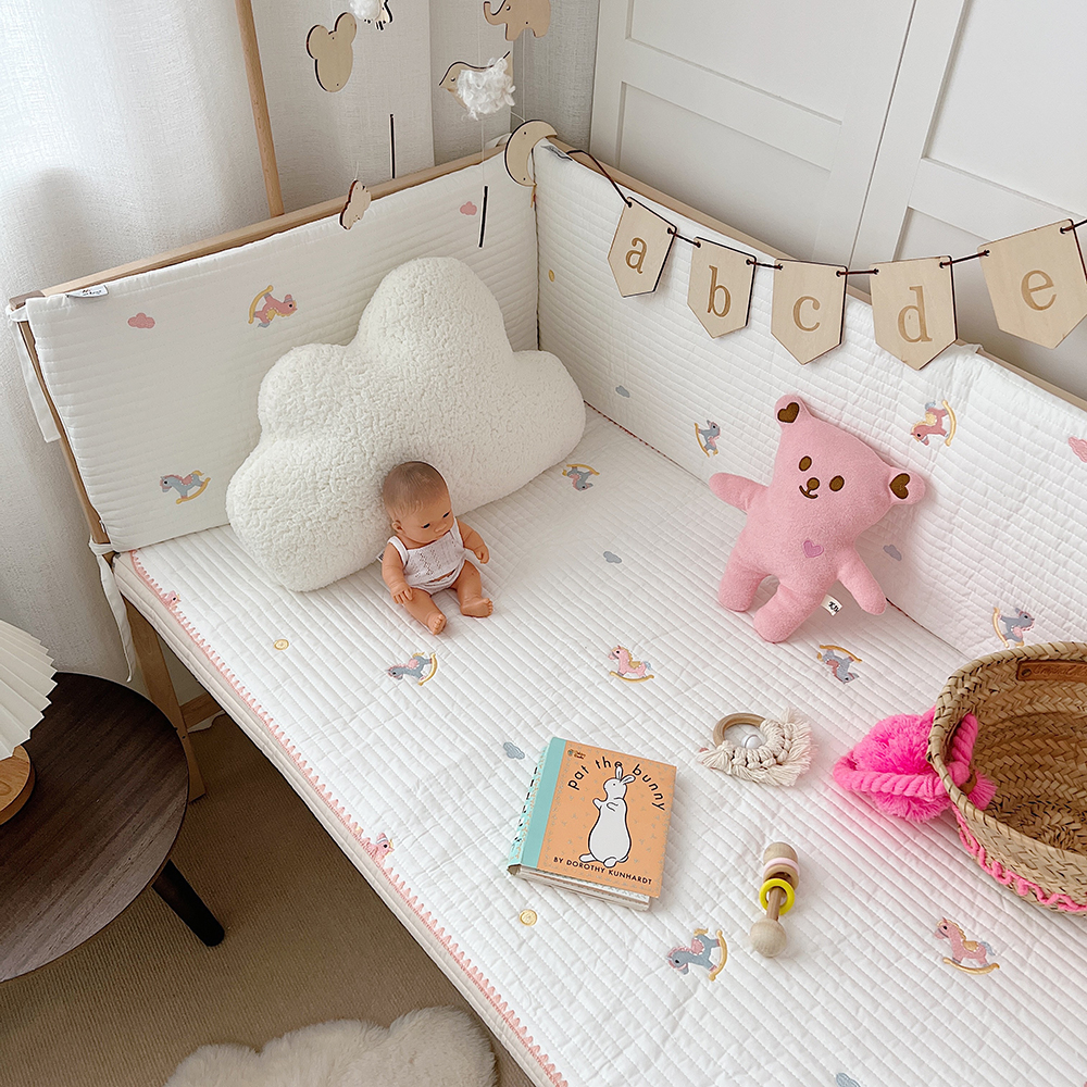 Super soft and delicate Korean 60 pure cotton children's mulch no fluorescent double-sided cotton baby cotton paddle sheet