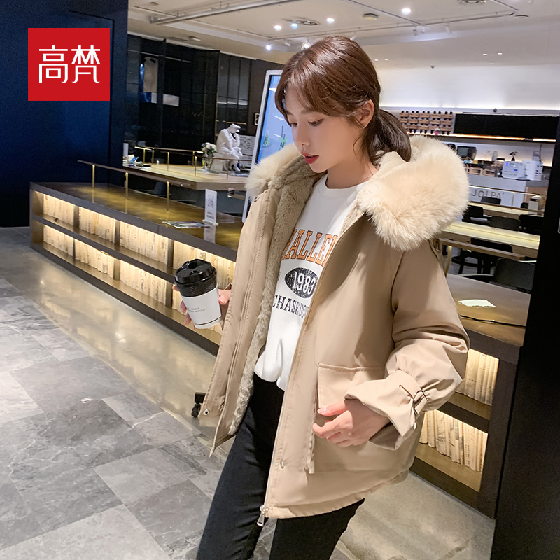 高梵  女式派克服棉衣外套 天猫优惠券折后￥99包邮（￥299-200）多色可选 长款￥109