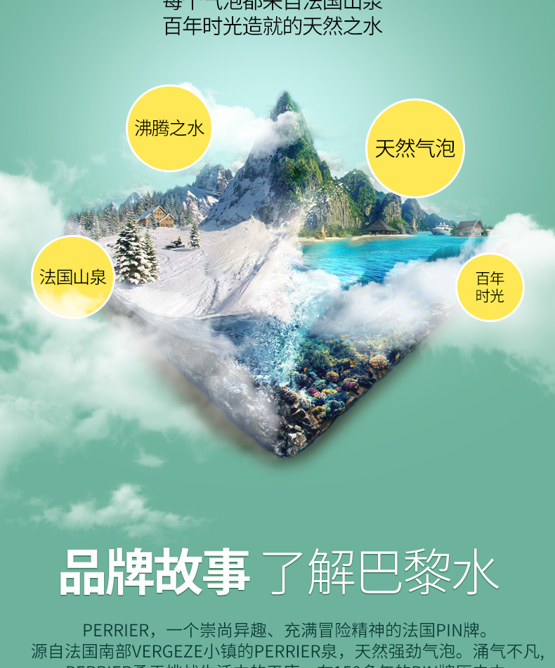 法国进口 Perrier 巴黎水 气泡苏打水 330ml*5瓶 图3