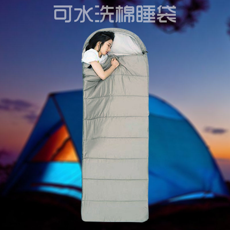 Sleeping bag grown-up outdoor camping winter thickened anti-chill adult portable warm down cotton for lunch break Dirty Four Seasons Male