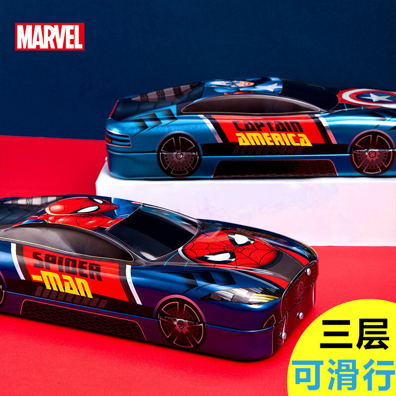 Disney Elementary School Student Stationery Box for Boys, Multifunctional Large-Capacity Car-Shaped Pen Case, Transformers Spider-Man Cartoon Pencil Case, Kindergarten Boys' Pencil Bag, High-Tech First-Grade Pencil Box Disney Elementary School Student Stationery Box for Boys, Multifunctional Large-Capacity Car-Shaped Pen Case, Transformers Spider-Man Cartoon Pencil Case, Kindergarten Boys' Pencil Bag, High-Tech First-Grade Pencil Box