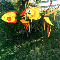 Xibao has fish goldfish modeling cloth windmill real estate scenic area Courtyard Villa kindergarten outdoor decoration props