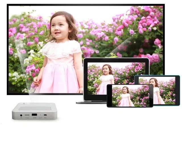 Máy chiếu mini Haiwei H3000 Android Apple Wireless HD Trang chủ Máy chiếu di động Mini - Máy chiếu