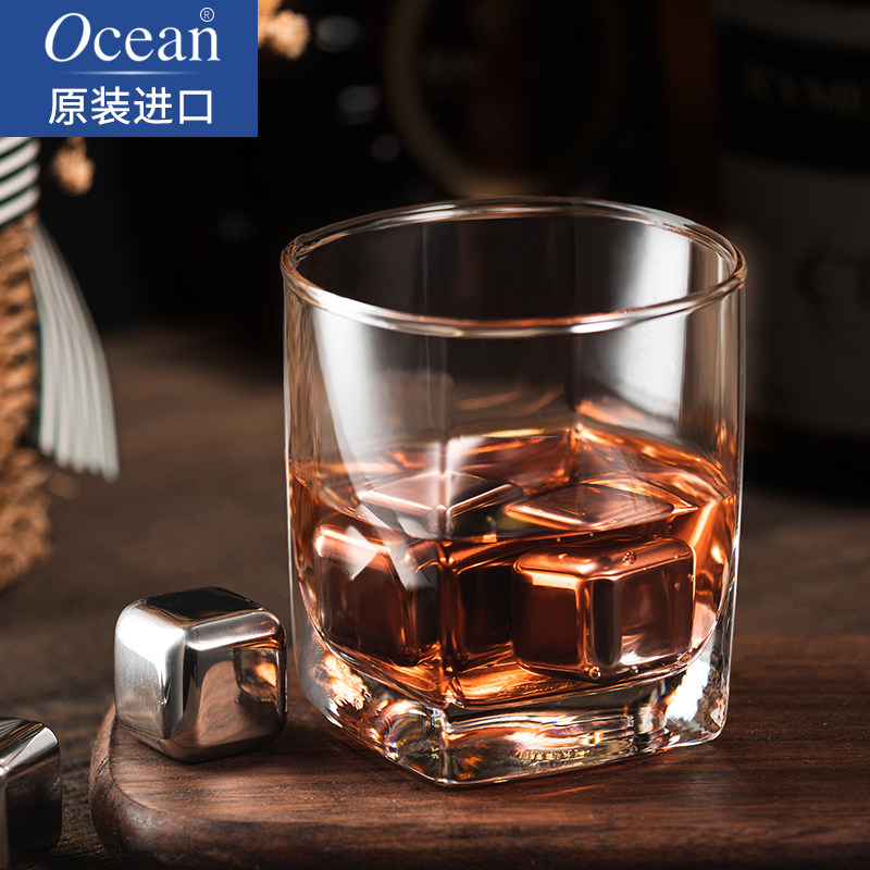 Ocean Imports Whisky Wine Glasses Home Unleaded Glass Foreign Wine Glasses Red Wine European-style Crystal Beer Cups Suit