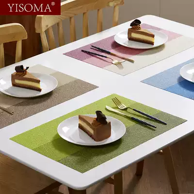 Huazhiyi Western placemats table mats anti-scalding heat insulation plate mats household insulated placemats Bu'u European waterproof coasters
